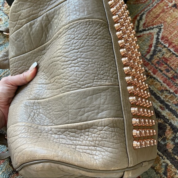 Sold ALEXANDER WANG 🌹 ROSEGOLD ROCCO DUFFEL TOTE - Picture 9 of 16